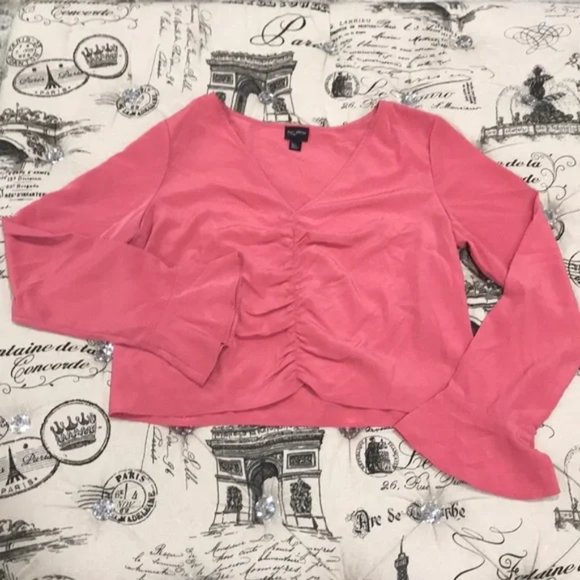 Free Press Ruched Bell Sleeve Top - Picture 3 of 8